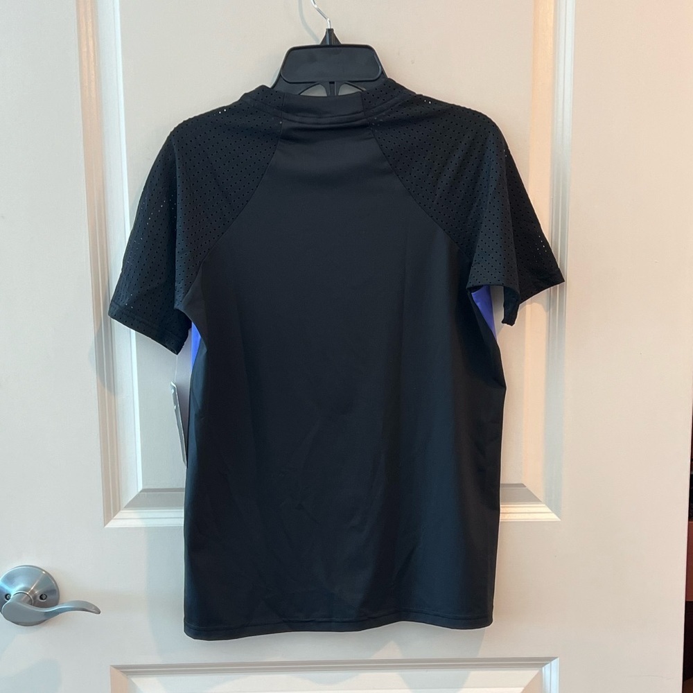 Nike Swim Activewear Top Women's S Purple Zip Hydroguard Swoosh Logo Graphic NWT - Picture 7 of 13
